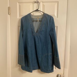 Free People Denim Top